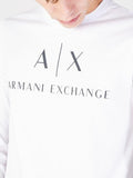AX ARMANI U T.shirt manica lunga logo A | X bianco