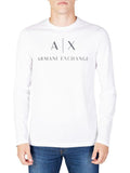 AX ARMANI U T.shirt manica lunga logo A | X bianco