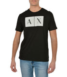 AX ARMANI U T-shirt con macrologo AX nero
