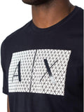 AX ARMANI U T-shirt manica corta stampa logo A | X NAVY