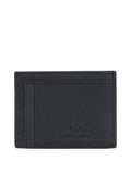 AX ARMANI U Portacarte in pelle con logo nero