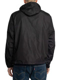 AX ARMANI U Giubbino tecnico leggero con cappuccio A | X nero