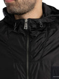 AX ARMANI U Giubbino tecnico leggero con cappuccio A | X nero