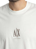 AX ARMANI U T-shirt basic con logo centrale A | X bianco