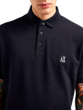 AX ARMANI U Polo basic con logo A | X BLU SCURO