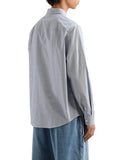 AX ARMANI U Camicia a righe in cotone NAVY