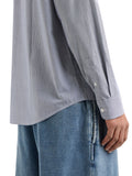 AX ARMANI U Camicia a righe in cotone NAVY