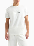 AX ARMANI U T-shirt con logo piccolo bianco