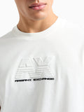 AX ARMANI U T-shirt con logo piccolo bianco