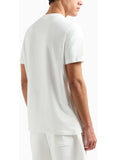 AX ARMANI U T-shirt con logo piccolo bianco