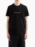 AX ARMANI U T-shirt con logo piccolo nero