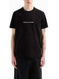 AX ARMANI U T-shirt con logo piccolo nero