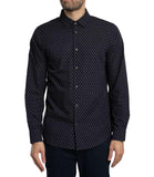 AX ARMANI U Camicia regular fit con loghi NAVY
