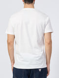 AX ARMANI U T-shirt regular fit con piccolo logo centrale bianco