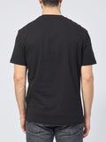 AX ARMANI U T-shirt regular fit con piccolo logo centrale nero