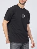 AX ARMANI U T-shirt regular fit con piccolo logo centrale nero