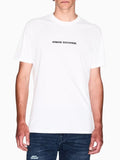 AX ARMANI U T-shirt regular fit con stampa logo bianco