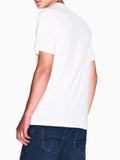 AX ARMANI U T-shirt regular fit con stampa logo bianco