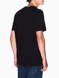 AX ARMANI U T-shirt regular fit con stampa logo sul petto nero