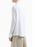AX ARMANI U Camicia casual di lino bianco