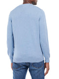 BARBOUR U Pullover girocollo pima cotton celeste