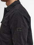 BARBOUR U Camicia overshirt Arlo in cotone nero