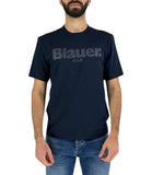 BLAUER U T-shirt Bourne logo blu