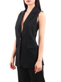 CHORAL CCDRLL Gilet lungo nero