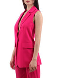 CHORAL CCDRLL Gilet lungo fucsia