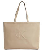 CK ACC.D COL Shopping bag sculpted slim tote 34 beige