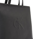 CK ACC.D COL Shopping bag sculpted slim tote 34 nero