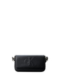 CK ACC.D COL Borsa pouch con monogramma nero