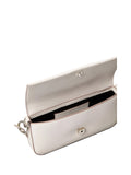 CK ACC.D COL Tracollina borsetta a spalla flap pouch 25 B.CO/GRIGIO