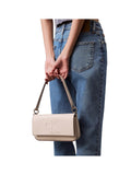 CK ACC.D COL Tracollina borsetta a spalla flap pouch 25 B.CO/GRIGIO