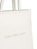 CK ACC.D PRE Shopping bag sculpted slim tote34 monogram panna