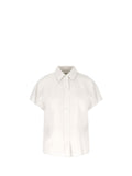 Camicia manica corta in misto lino