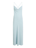 CK D COL Abito lungo crepe low back drape GRIGIOVERDE