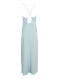 CK D COL Abito lungo crepe low back drape GRIGIOVERDE