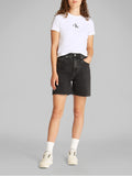 CK J D COL T-shirt baby monologo bianco