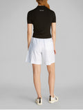 CK J D COL Shorts in misto lino soft bianco