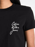 CK J D PRE T-shirt script istitutional nero