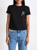 CK J D PRE T-shirt script istitutional nero