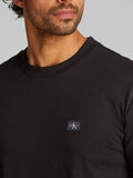 CK J U COL T-shirt woven label regular nero