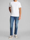 CK J U COL T-shirt woven label regular bianco