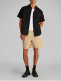 CK J U COL Camicia linen cotton nero