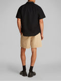 CK J U COL Camicia linen cotton nero