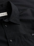 CK J U COL Camicia linen cotton nero