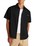 CK J U COL Camicia linen cotton nero