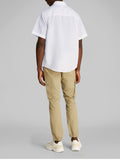CK J U COL Camicia linen cotton bianco