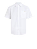 CK J U COL Camicia linen cotton bianco